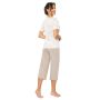 Pijama de mujer de algodón con pantalón 3/4 - Sandi 3/4 - 4