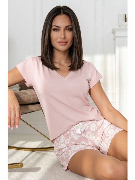 Pijama de señora de algodón con short - Rosalia short