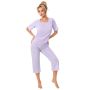 Pijama de mujer con pantalón 3/4 - Fiorella 3/4 - 2