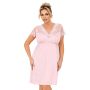 Camisón de encaje para mujer - Livia tallas grandes rosa empolvado - 2