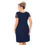 Camisón de encaje para mujer - Livia tallas grandes azul marino - 3
