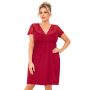 Camisón de encaje para mujer - Livia tallas grandes burdeos - 2