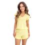 Pijama de señora con volante - Iza corto amarillo - 2