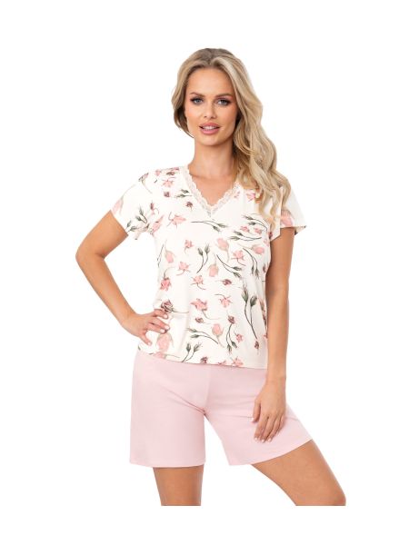 Pijama de viscosa floral para mujer - Amaris 1/2 - 2