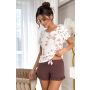 Pijama de mujer corto con volantes - Amaris short - 2