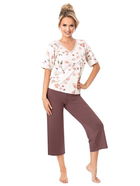 Pijama 3/4 de viscosa para mujer - Amaris 3/4 - 2