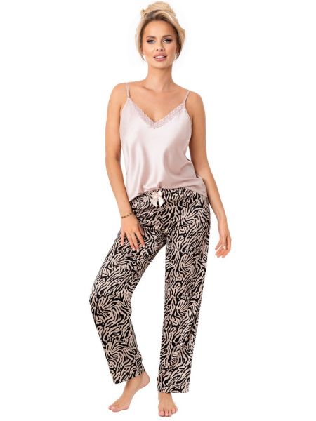 Pijama de satén con pantalón largo - Sheila long - 2