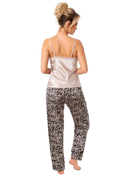 Pijama de satén con pantalón largo - Sheila long - 3
