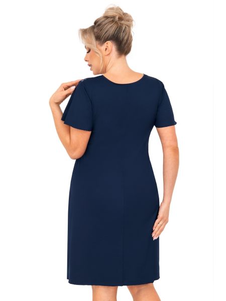 Camisón de señora - Melania tallas grandes azul marino - 2