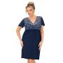Camisón de señora - Melania tallas grandes azul marino - 2