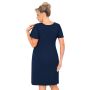 Camisón de señora - Melania tallas grandes azul marino - 3