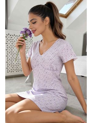 Camisa de algodón de flores para mujer - Fiorella II