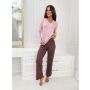 Pijama de señora pantalón largo - Daphne largo rosa - 2
