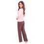 Pijama de señora pantalón largo - Daphne largo rosa - 5