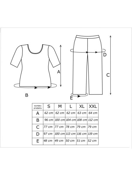 Pijama de mujer pantalón 3/4 - Michelle 3/4 - 4