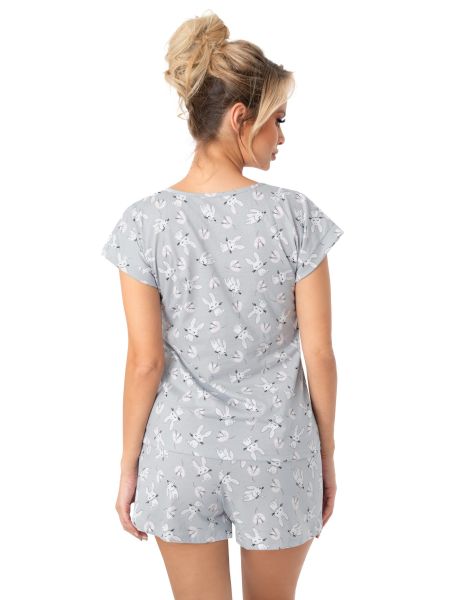 Pijama de algodón para mujer con pantalón corto - Bunny short - 3