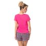 Pijama de algodón a cuadros - Sleep short fucsia - 5