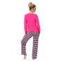 Pijama de mujer de algodón a cuadros - Sleep long fucsia - 3
