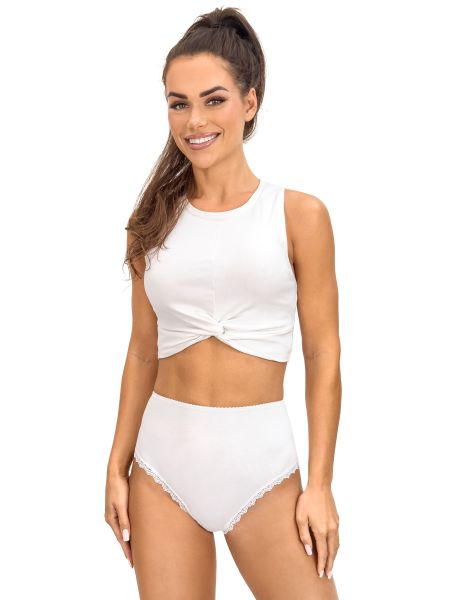 Braguitas de algodón para mujer - 251 blanco