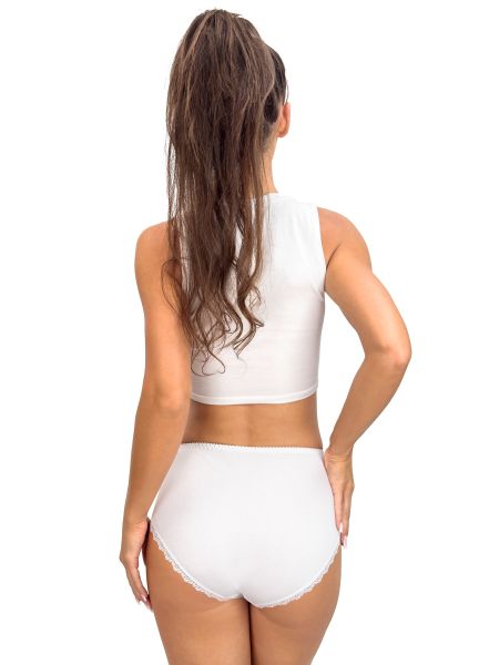 Braguitas de algodón para mujer - 251 blanco - 3