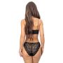 Braguitas de algodón con encaje para mujer - 247 negro - 4