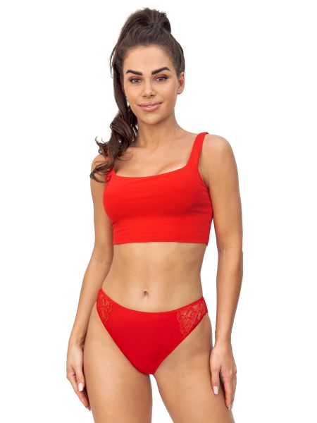 Tanga sexy de encaje - 245 rojo