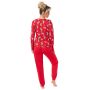 Pijama de Navidad pantalón largo - Oso largo rojo - 3