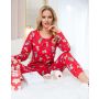Pijama de Navidad de algodón para mujer - Oso largo - 2
