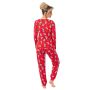 Pijama de Navidad de algodón para mujer - Oso largo - 4