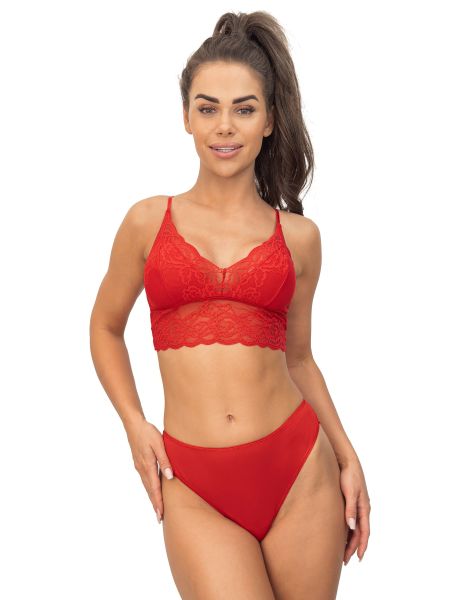 Top sexy de encaje - 244 rojo