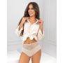 Braga de algodón de cintura alta - 243 beige - 2