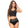 Braguitas de algodón, tiro alto - 243 negro - 2