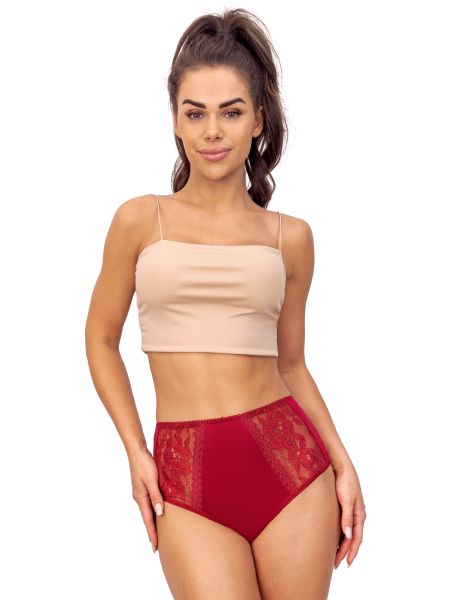 Braguita de bikini confort de cintura alta - 239 burdeos
