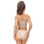 Braga de talle alto con encaje - 235 beige - 5