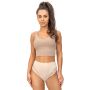 Braga de talle alto con encaje - 235 beige - 3