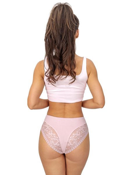 Braga cornalina de cintura alta - 235 rosa - 3