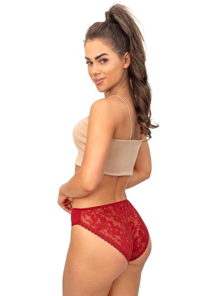 Braga de mujer con espalda de encaje - 233 burdeos - 2