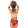 Braga de mujer con espalda de encaje - 233 burdeos - 2