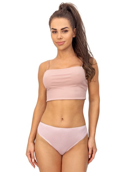 Braguita de bikini mediana con encaje - 233 rosa - 2
