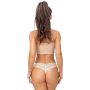 Tanga cómodo de encaje beige - 230 beige - 5