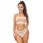 Tanga cómodo de encaje beige - 230 beige - 3