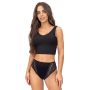 Braga de talle alto con encaje - 228 negro - 4