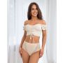 Slip de cintura alta beige - 228 beige - 2