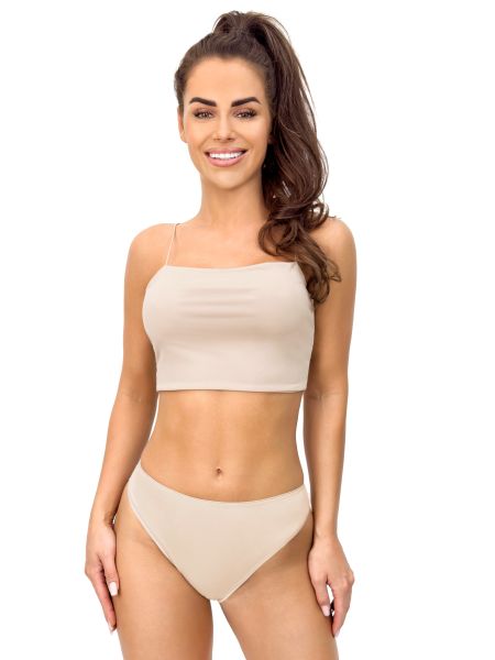 Braga de encaje beige para mujer - 216 beige - 2