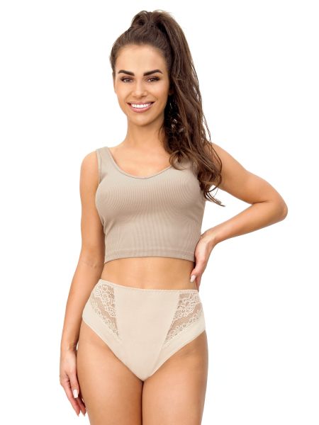 Braga de cintura alta beige - 213 beige - 2