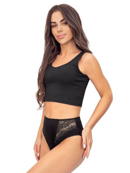 Braga negra de cintura alta - 213 negro - 2