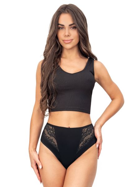 Braga negra de cintura alta - 213 negro