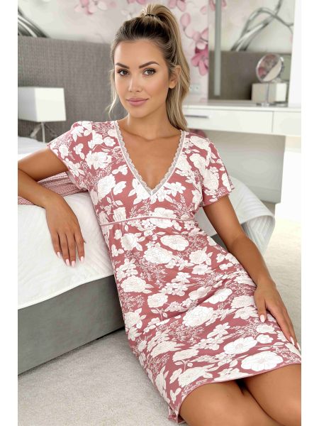 Camisón de mujer con estampado floral - Tina