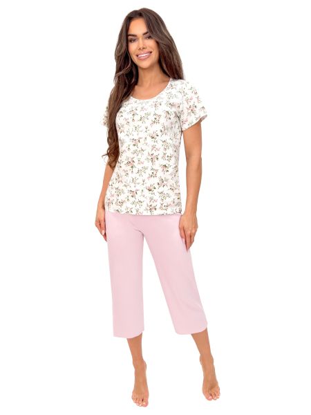 Pijama de algodón con pantalones 3/4 - Emilia 3/4 - 3