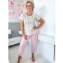 Pijama de algodón con pantalones 3/4 - Emilia 3/4 - 3